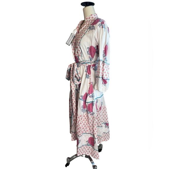 Tuckernuck Sue Sartor Exclusive Rosy Marigold Flounce Dress size medium, NWT - Picture 3 of 10